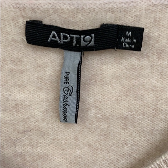 Apt. 9 100% Cashmere Argyle Button Cardigan - Picture 2 of 6